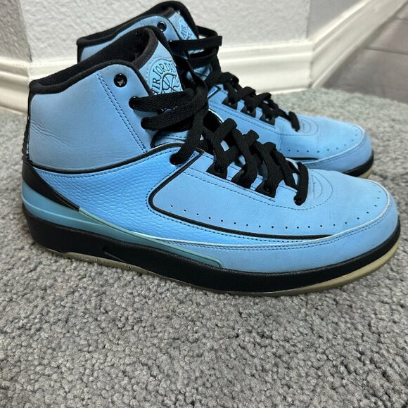 Nike Air Jordan 2 Retro QF University Blue / Black Sneakers - 2010 - Men's 8.5 - Picture 13 of 14